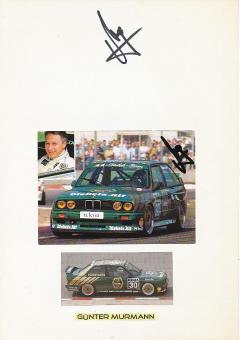 2  x  Günther Murmann † 2005  Auto Motorsport  Autogrammkarte + Karte  original signiert 