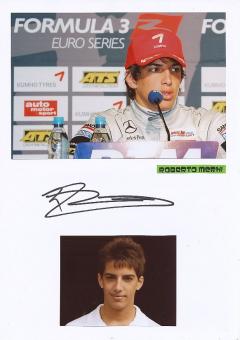 Roberto Merhi  Spanien  Formel 1  Auto Motorsport  Autogramm Karte  original signiert 