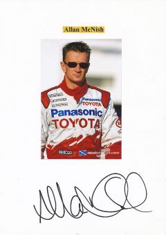 Allan McNish  Toyota  Auto Motorsport  Autogramm Karte  original signiert 