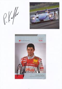 2  x  Pierre Kaffer  Audi  Auto Motorsport  Autogrammkarte + Karte  original signiert 