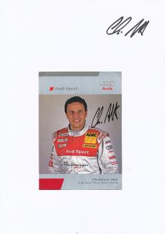 2  x  Christian Abt  Audi  Auto Motorsport  Autogrammkarte + Karte  original signiert 