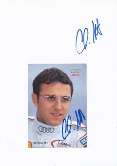 2  x  Christian Abt  Audi  Auto Motorsport  Autogrammkarte + Karte  original signiert 
