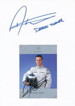 2  x  Darren Turner  Mercedes  Auto Motorsport  Autogrammkarte + Karte  original signiert 