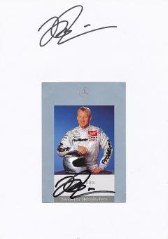 2  x  Kurt Thiim  Mercedes  Auto Motorsport  Autogrammkarte + Karte  original signiert 