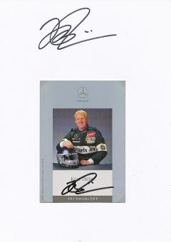 2  x  Kurt Thiim  Mercedes  Auto Motorsport  Autogrammkarte + Karte  original signiert 