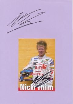2  x  Nicki Thiim  Seat  Auto Motorsport  Autogrammkarte + Karte  original signiert 