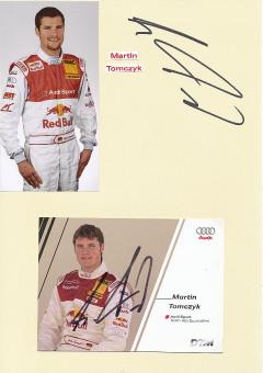 2  x  Martin Tomczyk  Audi  Auto Motorsport  Autogrammkarte + Karte  original signiert 
