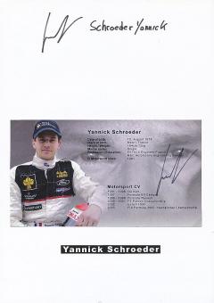 2  x  Yannick Schroeder  Ford  Auto Motorsport  Autogrammkarte + Karte  original signiert 
