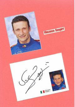 Vincenzo Sospiri  Italien Formel 1  Auto Motorsport  Autogramm Karte  original signiert 