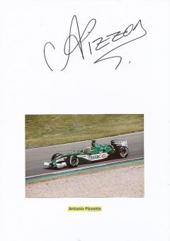 Antonio Pizzonia  Brasilien  Formel 1  Auto Motorsport  Autogramm Karte  original signiert 