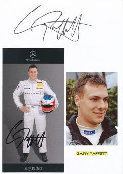 2  x  Gary Paffett  Mercedes  Auto Motorsport  Autogrammkarte + Karte  original signiert 