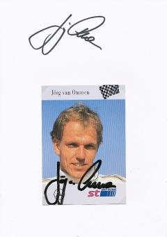 2  x  Jörg van Ommen  Mercedes  Auto Motorsport  Autogrammkarte + Karte  original signiert 