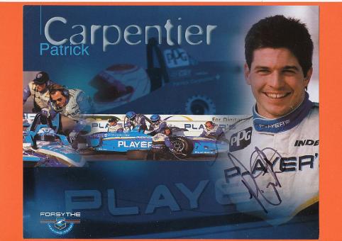 Patrick Carpentier  Indy Car Auto Motorsport  Autogrammkarte  original signiert 
