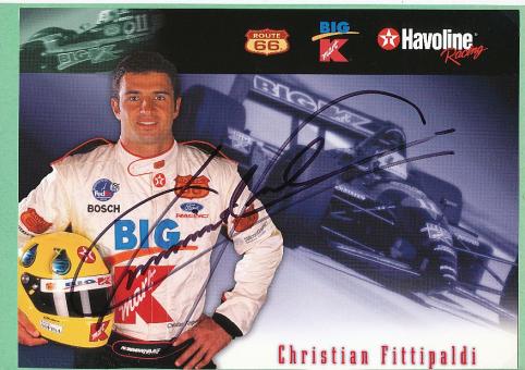 Christian Fittipaldi  Indy Car Auto Motorsport  Autogrammkarte  original signiert 