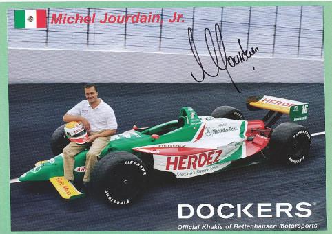 Michel Jourdain Jr.  Indy Car Auto Motorsport  Autogrammkarte  original signiert 