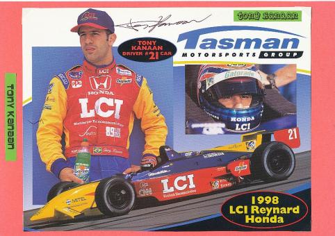 Tony Kanaan  Indy Car Auto Motorsport  Autogrammkarte  original signiert 
