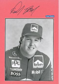Paul Tracy  Indy Car Auto Motorsport  Autogramm Karte  original signiert 