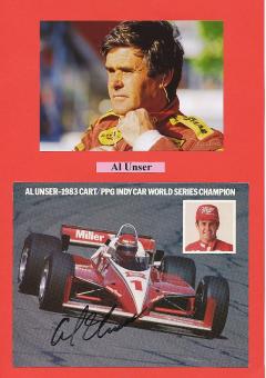 Al Unser Jr.  Indy Car Auto Motorsport  Autogrammkarte  original signiert 