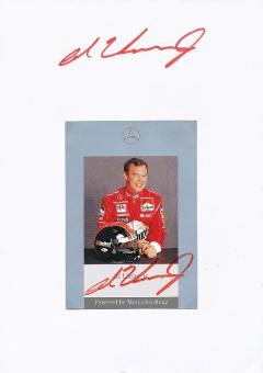 Al Unser Jr.  Indy Car Auto Motorsport  Autogrammkarte +  Karte  original signiert 