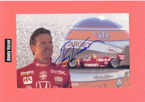 Jimmy Vasser   Indy Car Auto Motorsport  Autogrammkarte  original signiert 