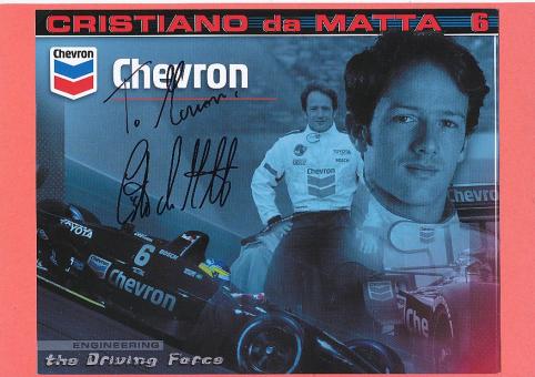 Christiano da Matta   Indy Car Auto Motorsport  Autogrammkarte  original signiert 