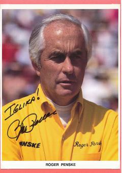 Roger Penske  Indy Car Auto Motorsport  Autogrammkarte  original signiert 