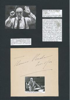 Sir Thomas Beecham † 1961  Dirigent  Oper Klassik Musik Autogramm Blatt original signiert 