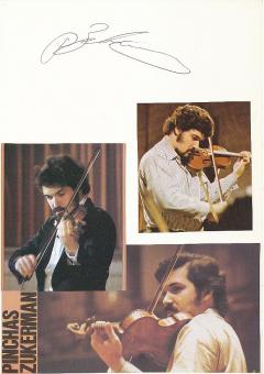 Pinchas Zukermann  Israel  Dirigent  Oper Klassik Musik Autogramm Karte original signiert 