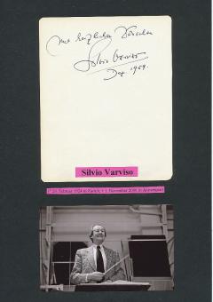 Silvio Varviso † 2006  Dirigent  Oper Klassik Musik Autogramm Blatt original signiert 