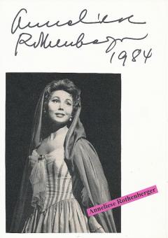 Anneliese Rothenberger † 2010  Oper Klassik Musik Autogramm Karte original signiert 