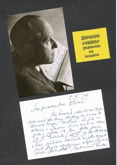 2 x  Hermann Reutter † 1985  Komponist + Pianist  Klassik Musik Autogramm Foto + Karte original signiert 