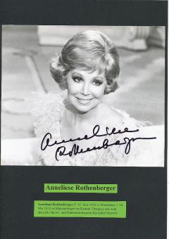 Anneliese Rothenberger † 2010  Oper Klassik Musik Autogramm Foto original signiert 