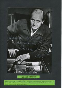 Ferenc Fricsay † 1963  Dirigent  Klassik Musik Autogramm Foto original signiert 