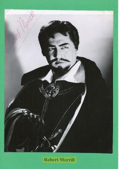 Robert Merrill † 2004 USA  Oper Klassik Musik Autogramm Foto original signiert 