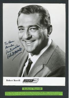 Robert Merrill † 2004 USA  Oper Klassik Musik Autogramm Foto original signiert 