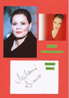 Melanie Diener  Oper Klassik Musik Autogramm Blatt original signiert 