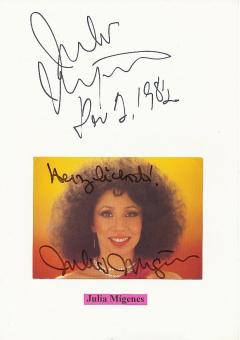 2  x  Julia Migenes  USA  Oper  Klassik Musik Autogrammkarte + Karte original signiert 
