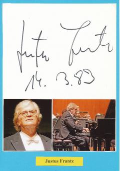 Justus Frantz  Pianist  Klassik Musik Autogramm Karte original signiert 