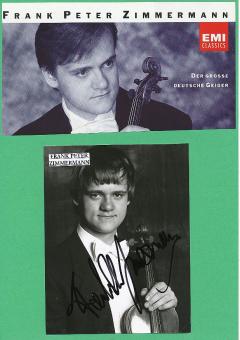 Frank Peter Zimmermann  Violinist  Klassik Musik Autogramm Foto original signiert 