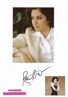 Evgenia Rubinova  Pianistin  Klassik Musik Autogramm Karte original signiert 