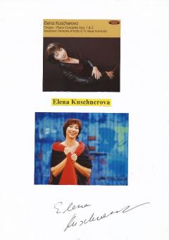 Elena Kuschnerova  Pianistin  Oper  Klassik Musik Autogramm Karte original signiert 