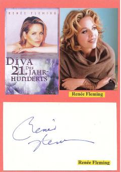 Renee Fleming  USA Oper  Klassik Musik Autogramm Karte original signiert 