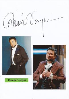Ramon Vargas  Mexiko  Oper  Klassik Musik Autogramm Karte original signiert 