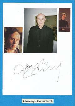 Christoph Eschenbach Pianist + Dirigent  Klassik Musik Autogramm Karte original signiert 
