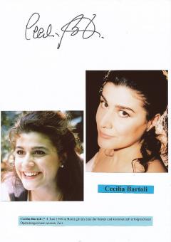 Cecilia Bartoli  Oper  Klassik Musik Autogramm Karte original signiert 
