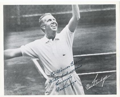 Don Budge † 2000  USA  Wimbledon Sieg 1938  Tennis Autogrammkarte original signiert 