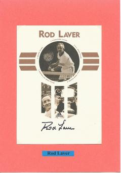 Rod Laver  Australien  Tennis Autogrammkarte original signiert 