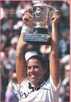 Jennifer Capriati  USA  Tennis Autogramm Bild original signiert 