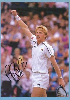 Boris Becker  Tennis Autogramm Bild original signiert 