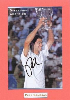 Pete Sampras  USA  Tennis Autogramm Bild original signiert 